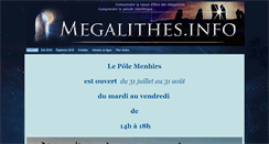 Desktop Screenshot of megalithes.info