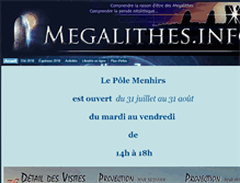 Tablet Screenshot of megalithes.info